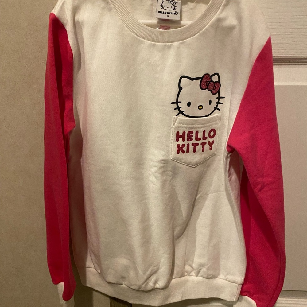 Hello Kitty Kids Sweatshirt - White and Pink